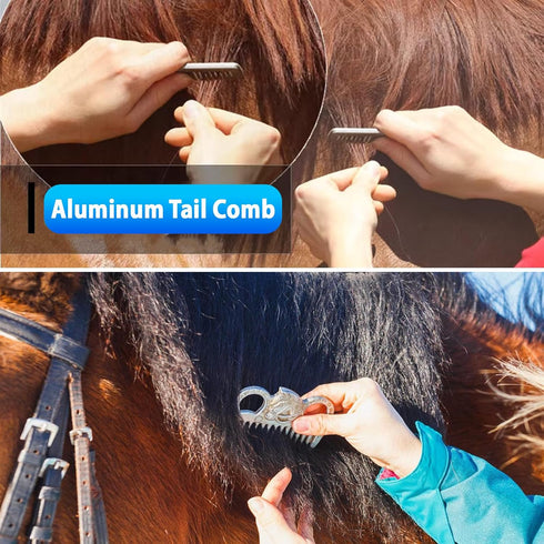 13 Set Piece Horse Grooming Kit, Horse Brushes for Grooming Supplies with Portable Bag, Horse Brush & Curry Comb