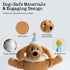 Fuzzwoof Singing Dancing Dog Toy, Interactive Birthday Cake Plush Toy for Small Medium Large Dogs, Plays Birthday Song