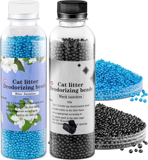 Xcdsxer Cat Litter Box Deodorant - Beads & Crystals | Eliminate Cat Stink,