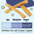 5-7" 5 Pack Pawstruck Natural Beef Collagen Sticks for Dogs Long-Lasting Rawhide Alternative, High Protein & Low Fat