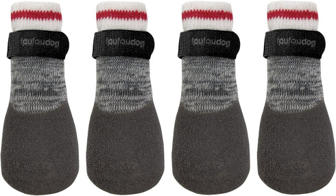 FouFou Dog 61510 2017 Heritage Rubber Dipped Socks, X-Small