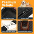 HOB4U Hammock 400lbs Dog Car Seat Cover for Back Seat, Hard Bottom Back Seat Extender for Dogs, Dog for Car SUV