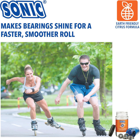 SONIC Turbo Wash, Complete Skate Bearing Cleaning Kit, Includes 8 oz Citrus Cleaner, Made in USA