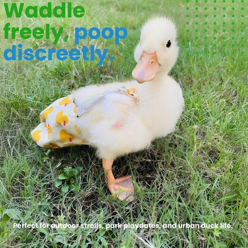(3.3-8.8 lbs))(Pink (0.55-1.65 lbs)) Duck Diapers Adjustable Reusable Pants for Pet Ducks, Indoor Use, Fits Call Ducks