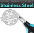 H&H Pets Cat Nail Clipper - Professional Sharp Stainless Steel Claw Trimmer with Non-Slip Handles for Small Animals &