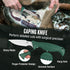 Mossy Oak 4 Pcs Field Dressing Kit, Hunting Knife Set with Gut-Hook Skinner, Caping Knife, Saw, Sharpener for Deer