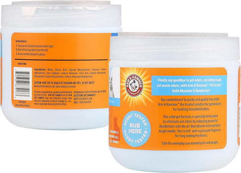 Arm & Hammer For Pets Pet Scents Solid Gel Deodorizer - Fresh Breeze Scent, 15 Ounces