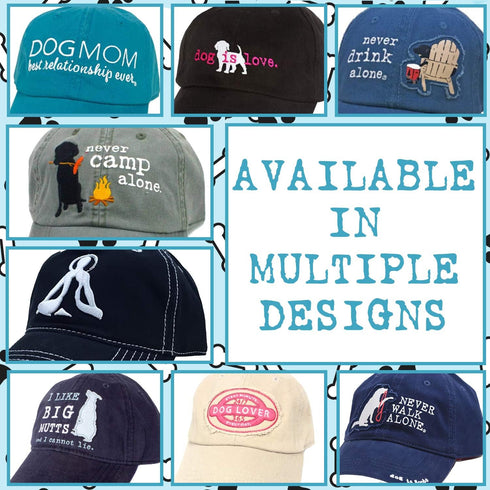 Dog is Good Signature Hat - Never Camp Alone, Great Gift for Dog Lovers, for Men and Women