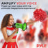 Pyle 20-Watt 2 1000 Compact Megaphone Speaker with Microphone, Siren, Bullhorn - Battery Operated, Foldable Handle