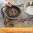 The Niner Slow Feed Bowl, Raised Peaks to Slow Down Eating, Fits Elevated Feeders, Holds up to 2 Cups, Gunmetal Grey