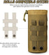 Gonex Tactical MOLLE Water Bottle Pouch, Drawstring Open Top & Mesh Bottom Hydration Carrier