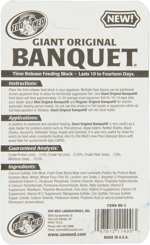 Zoo Med Laboratories Giant Banquet Block Feeder, 3 Pack