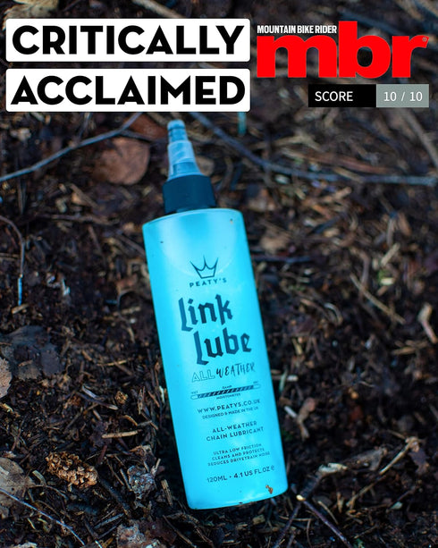 120mL/ 4 oz. Peaty's LinkLube All-Weather Bicycle Chain Lubricant