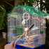 Zerodis 3PCS Wooden Bird Cage Brushes, Portable Long Handle Cleaning Accessory for Pet Birds