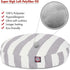 Majestic Pet Indoor Outdoor Round Pet Dog Bed, Vertical Stripe with Removable Washable Cover, Gray, Small