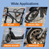 Heavy Duty Bike Locks - Anti Theft Combo U Lock with 4-Digit Resettable Combination and 5Ft Steel Cable