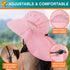 SUN CUBE Wide Brim Sun Hat with Neck Flap, UPF50+ Fishing Hiking Safari Hat for Men Women