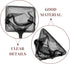 2pcs BESTonZON Aquarium Fish Net and Shrimp Catching Tools with Nylon Mesh for Fish Tank Cleaning, Square and Triangle