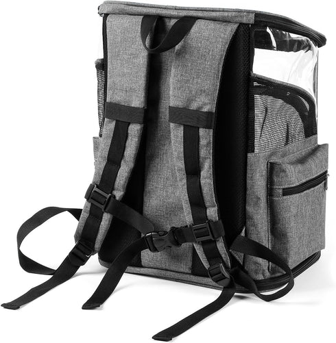 Cat Carrier Backpack for Small Medium Pets - Lightweight Portable Travel Carrier Bag for Cats & Dogs up to 26 Lbs,