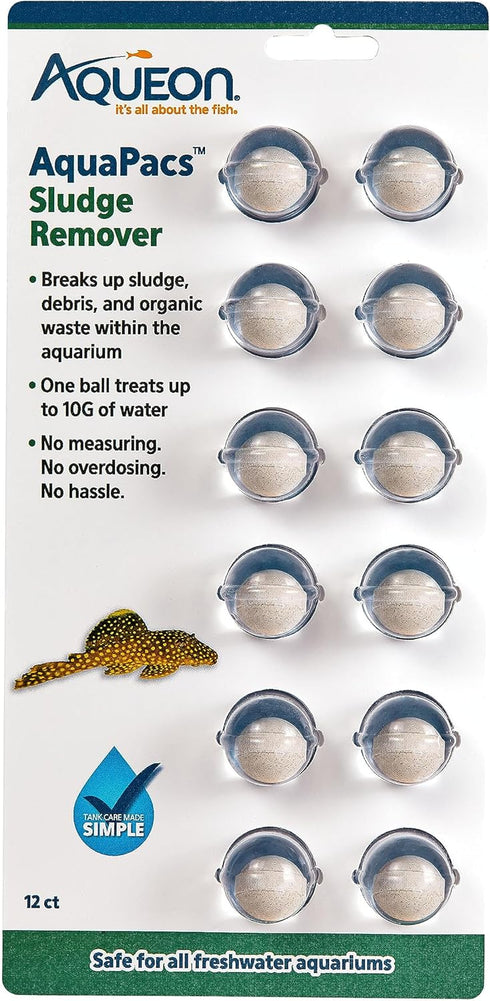 Aqueon AquaPacs Sludge Remover, 12 Pack for 10 Gallon