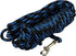Dogs My Love Braided Nylon Rope Tracking Dog Leash - Black/Blue, 15-Feet/30-Feet, 1/4" Diameter