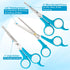 3 7" Trimming, 6" BOSHEL Pc Dog Grooming Scissors Kit - Scissor For Body Hair Small Micro-serrated Scissor For Face