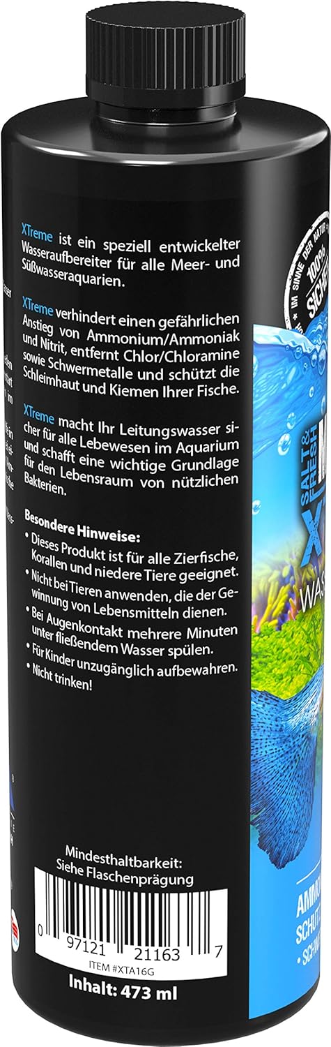 MICROBE-LIFT XTA16 Xtreme Water Conditioner Treatment for Aquariums and Fish Tanks, 16 Ounces