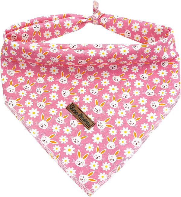 Dog Bandana-1PC Rabbit Print Dog Bandanas Easter Bandanas Holiday Bandanas Spring Bandanas