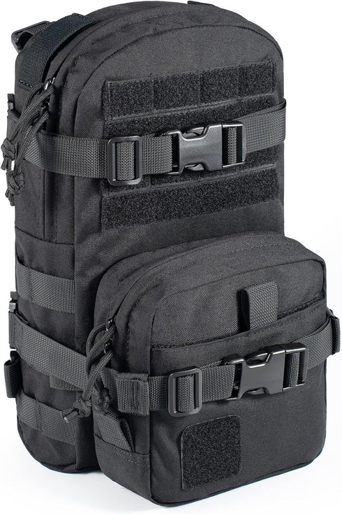Tactical Small MOLLE Hydration Pack, Outdoor Water Bladder Carrier Pack for Vest Backpack