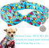 Summer Dog Collar with Bow Tie, Cotton Cute Bowtie Collar for X-Large Boy Girl Dog, Comfortable Blue, Neck 16-26in