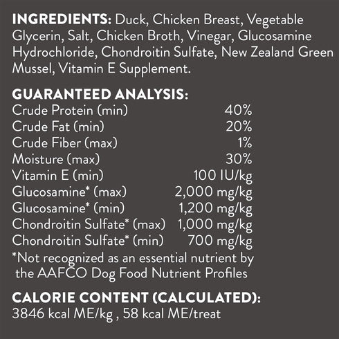 Dogswell Jerky Hip and Joint Dog Treats, Grain Free, Made in USA, 20 oz Duck with Glucosamine and Chondroitin