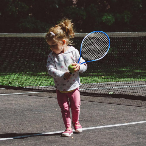 Magicorange Tennis Rackets Set for Kids, 2 Players Recreational with 4 Tennis Balls, 3 Overgrips, 1 Tennis Bag