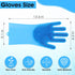 Pet Grooming Gloves, Dog Washing Gloves with High-Density Teeth, Silicone Bathing Gloves for Dogs and Cats (Blue)