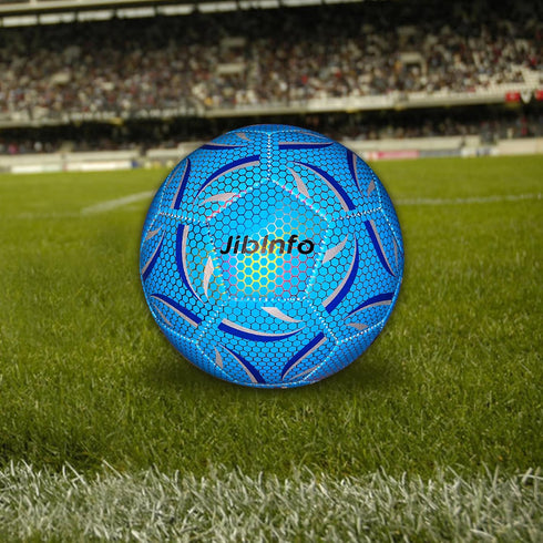 Light Up Soccer Ball Size 5 - Glow in The Dark for Day & Night Games, Gifts for Men, Youth, and Adults