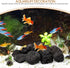 1 Set of Large Black Lava Rocks - Aquarium Volcanic Stones, 200g Decorative Pebbles for Fish Tank & Bonsai