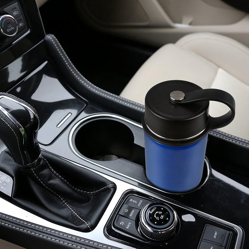 Tahoe Trails 12 oz Double Wall Vacuum Insulated Stainless Steel Water Bottle, Dark Cheddar Color