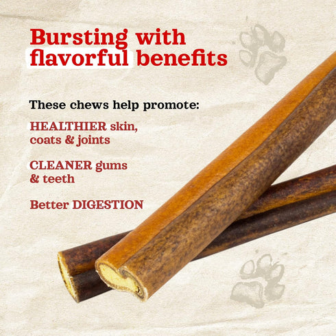 Natural Farm Chicken Stuffed Collagen Sticks for Dogs, 12 Inch, 5-Pack, Rawhide-Free, Odor-Free Chews, Long Lasting