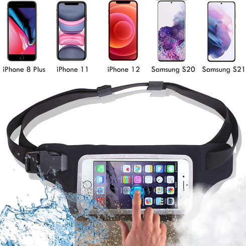Ultimate Waterproof Running Swimming Belt, Phone & Essentials Holder for Gym, Beach, Kayaking, IPX8 Rated Pouch