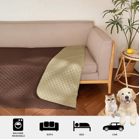 62 82 inch, 1 NICETOWN Dog Bed Cover for Pets Blankets Rug Pads for Couch Protection Waterproof Bed Covers Dog Blanket