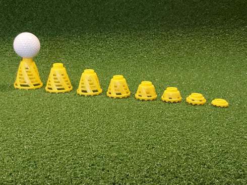 Golf Tees - PRO Speed Version, Enhanced Durability 8 Pack for Indoor Golf & Simulator