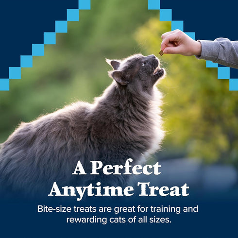 Blue Buffalo Wilderness Crunchy Cat Treats, 12-oz Tub, Tasty Salmon Flavor, Made with Natural Ingredients