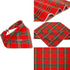 1 Pack Lionheart glory Dog Bandana Washable Soft Cotton Christmas Bibs Scarf, Adjustable Kerchief Square Dog Bandanas