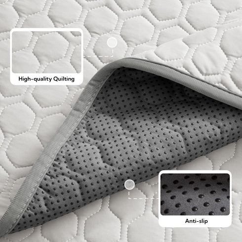 Soulbond 24.5"x52" QMAX>0.3, Backseat Dog Cooling Mat for Cars - Washable Back Seat Self Cooling Pad for Cat & Puppy