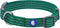 Blueberry Pet Essentials Matching Large Dog Collar, Adjustable Classic Solid Color Nylon Reflective Dark Green Collar
