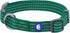 Blueberry Pet Essentials Matching Large Dog Collar, Adjustable Classic Solid Color Nylon Reflective Dark Green Collar