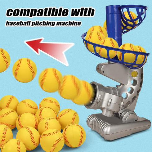 Bac-kitchen 9 Inch Foam Baseballs, Soft Baseballs Training Pitch Stress Ball with Drawstring Bag