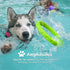 Dog Chewing Ring - Soft Rubber Dental Chewing Toy for Small and Medium Dogs, 10", Green