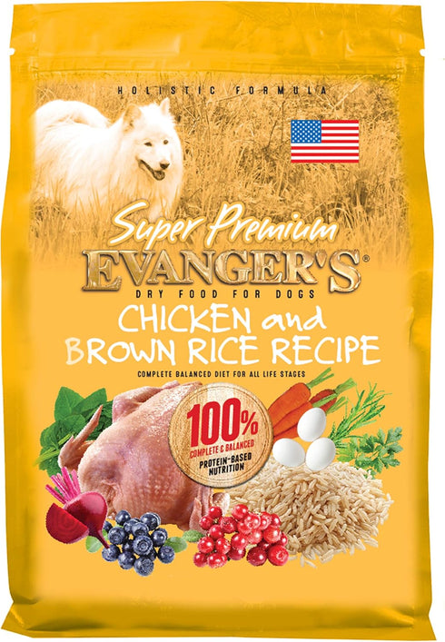 Evanger's Super Premium Chicken with Brown Rice Dry Dog Food