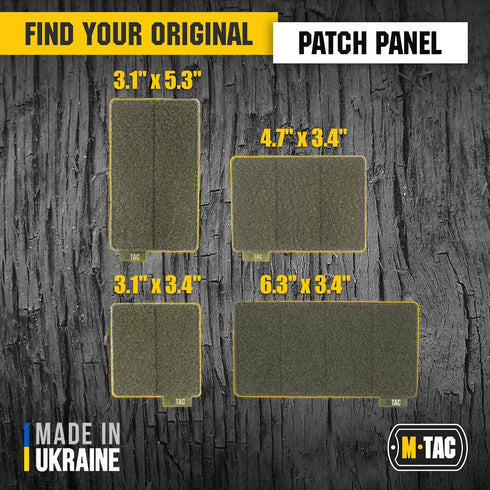 M-Tac Loop Tactical Morale Patches Board, Molle Attachment 4.5 x 3.5 (Olive)