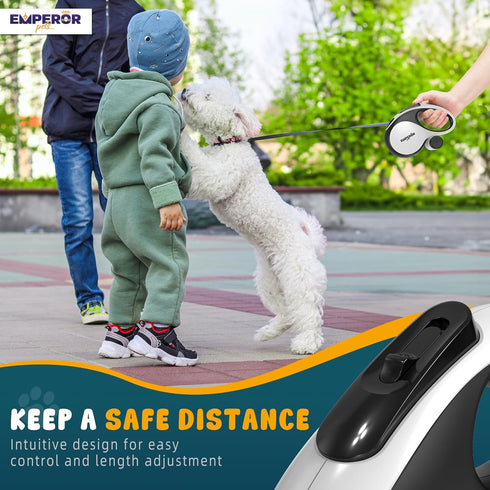 Retractable Dog Leash Add-On Accessory, Anti-Bite Rope for Extra Protection Against Biting from Your Pups